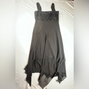 Evan Picone - Women’s Spaghetti Strap Dress - Size 8 - Black - Beading